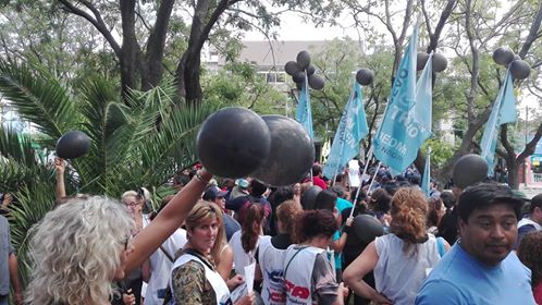 Protesta contra Macri en Viedma: Foto de la redes sociales
