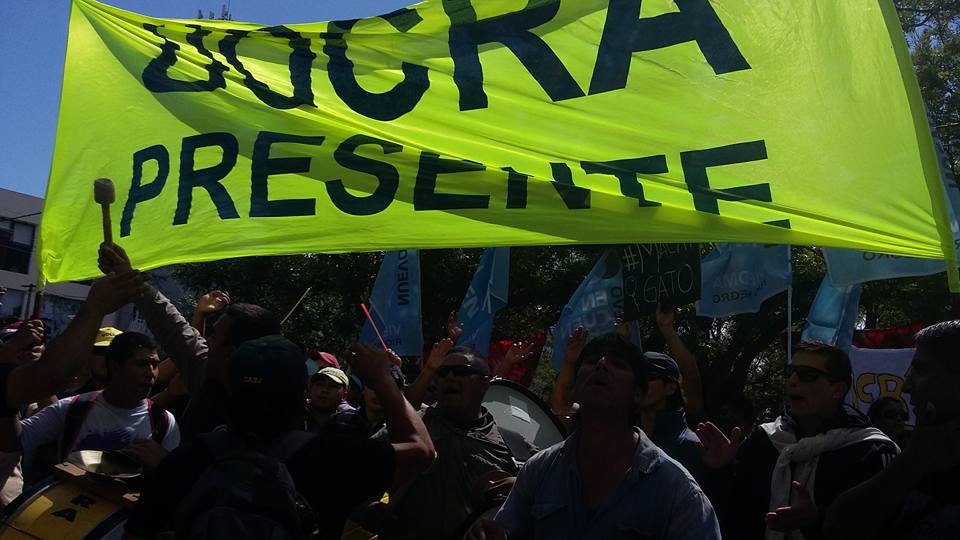 Protesta contra Macri en Viedma: Foto de la redes sociales