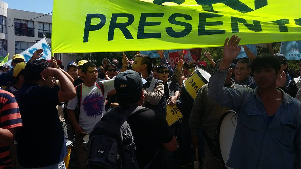Protesta contra Macri en Viedma: Foto de la redes sociales