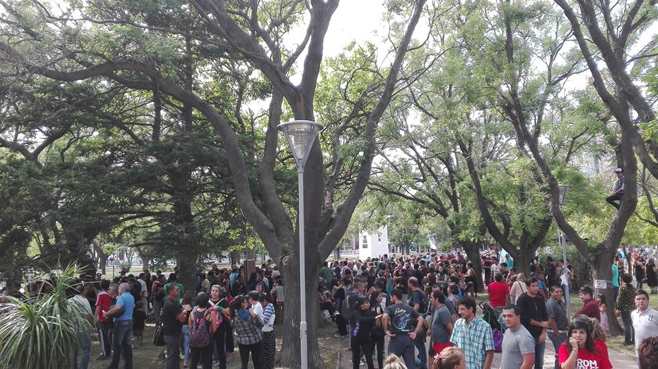 Protesta contra Macri en Viedma: Foto de la redes sociales