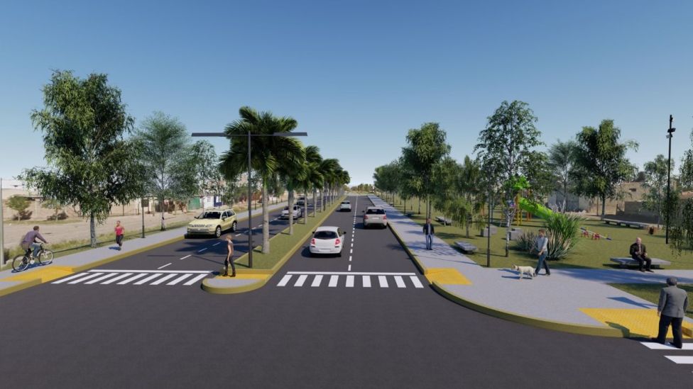 avenida Perón ensanchamiento