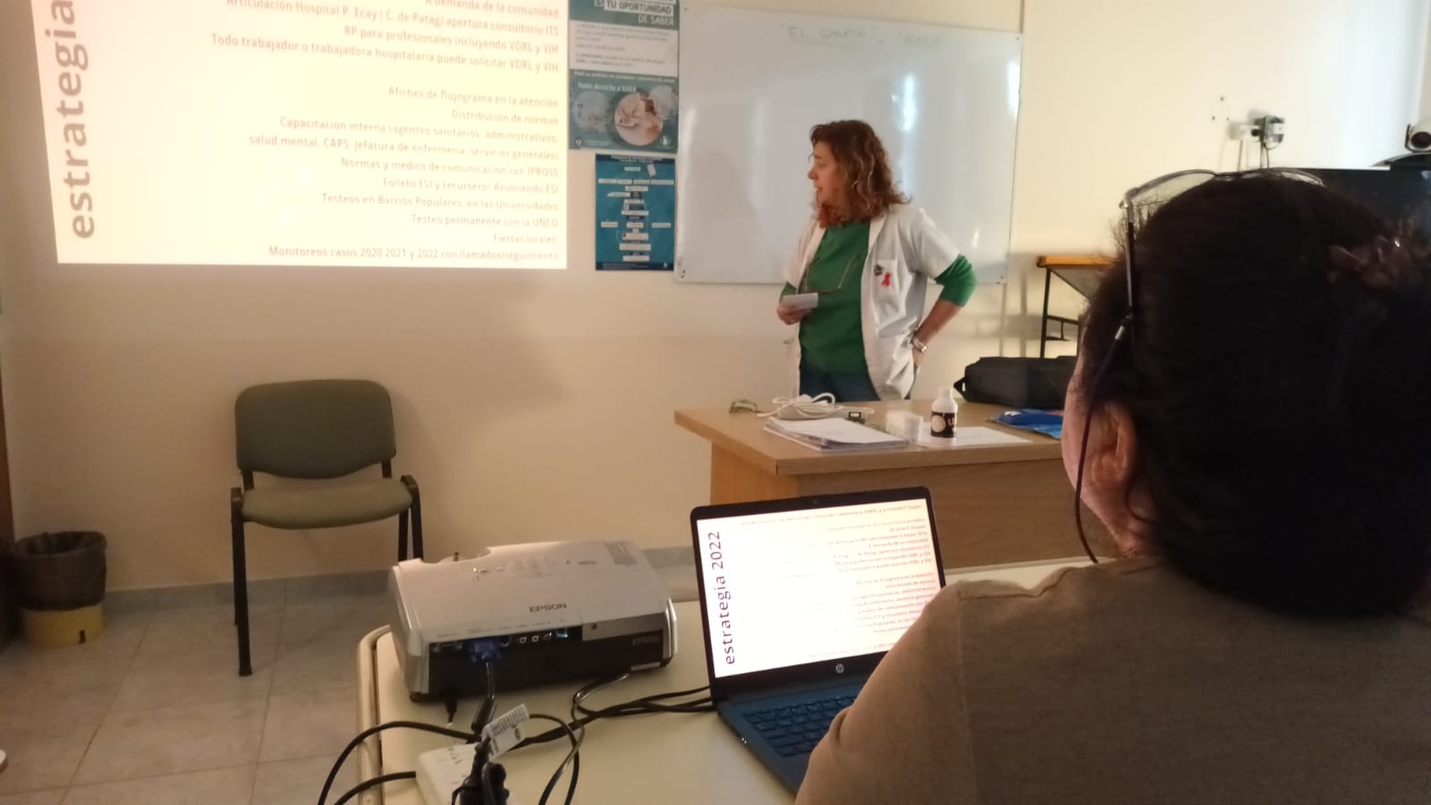 Nelly Costa y la charla sobre Sifilis